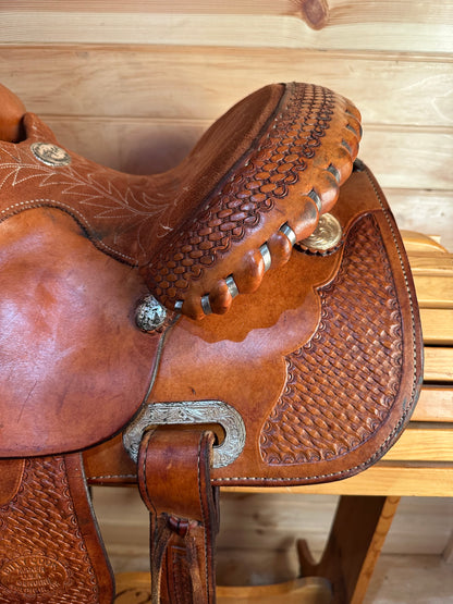 10” Billy Cook Maker Sulphur, OK Maker Youth Western Saddle Model 896