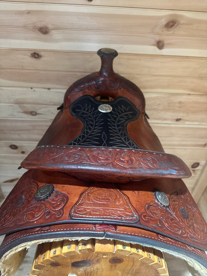 16” Billy Cook Maker Sulphur, OK Roping Western Saddle Model 2093