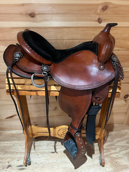 16.5” Allegany Mountain Saddlery All Around Western Trail Saddle