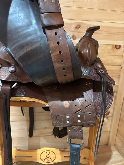 16” Ortho-Flex “The Western Lariat” Western Trail Saddle Model TP-160
