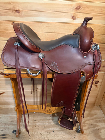 15.5” RW Bowman Will Rogers Model Western Trail Saddle
