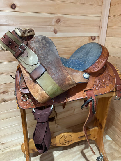 14” Tex Tan Hereford Youth Barrel Racing Western Saddle Model 08-81020N4