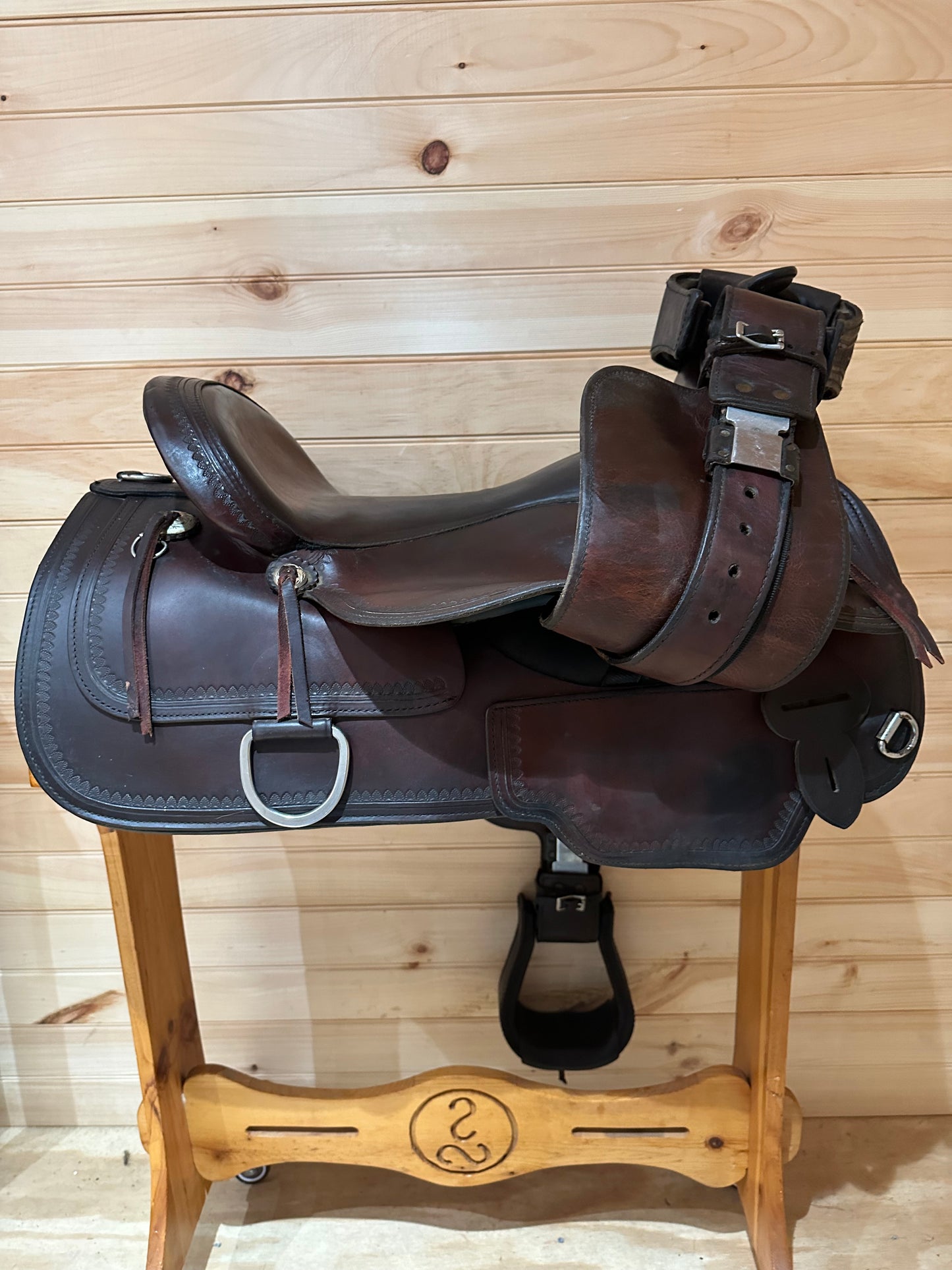 16” Circle Y Topeka Flex-Lite Western Trail Saddle Model 1651