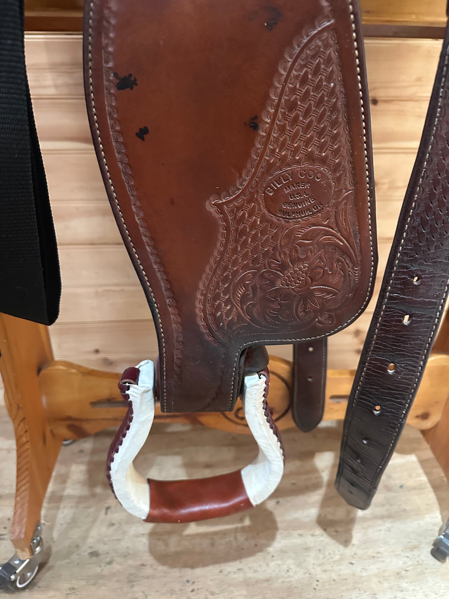 14” Billy Cook Basket Maker Team Roper Western Saddle 2038