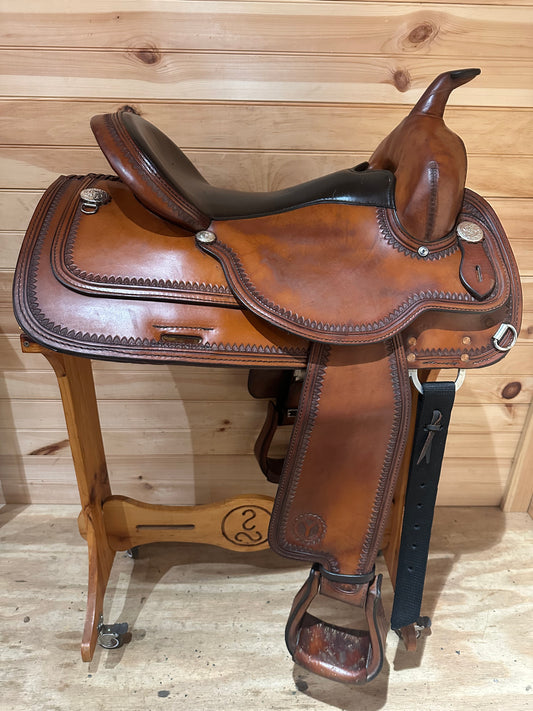 16” Circle Y Topeka Flex-Lite Western Trail Saddle Model 1551