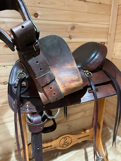 17” Big Horn Deluxe Equi-fit Flex Western Trail Saddle Model 1655