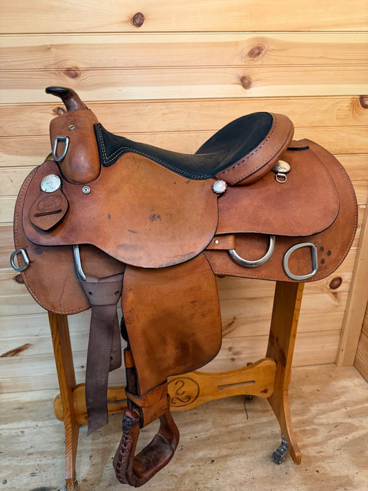 15” Rocking R Western Work Training Saddle Model 1300