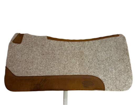 Weaver Contour Wool blend Felt Western Saddle Pad, 33”L x 32”D x1”
