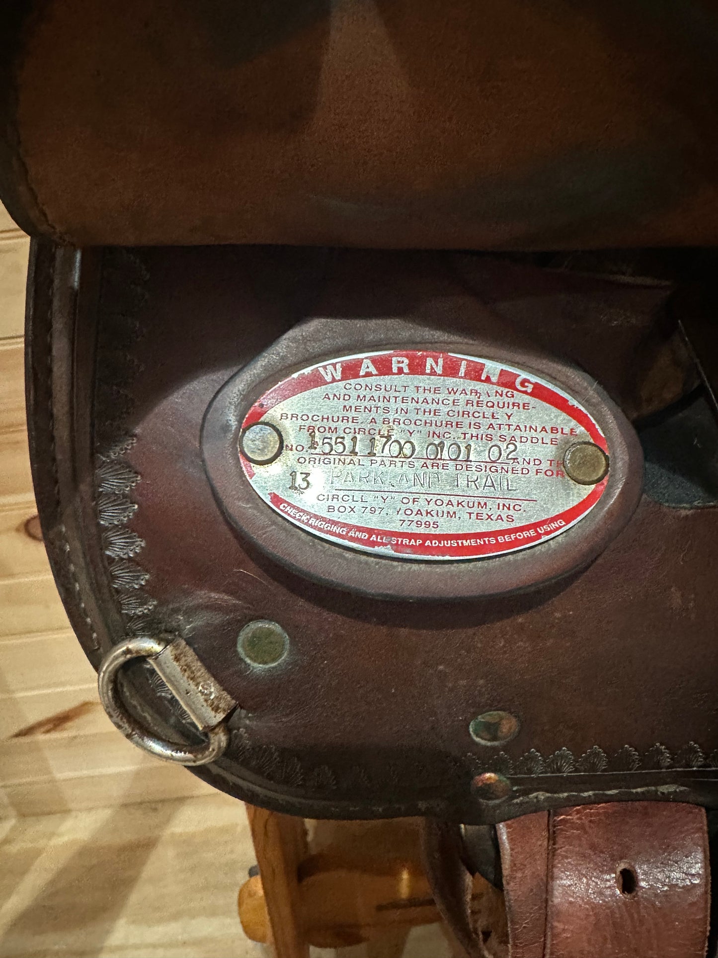 17” Circle Y Topeka Flex-Lite Western Trail Saddle Model 1551