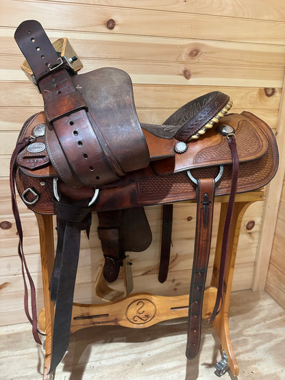 15.5” Crates Team Roper Western Saddle Model 4762