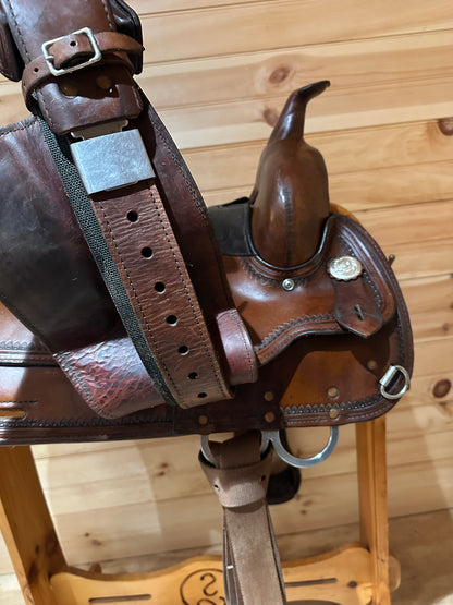 15” Circle Y Topeka Flex-Lite Western Trail Saddle Model 1551