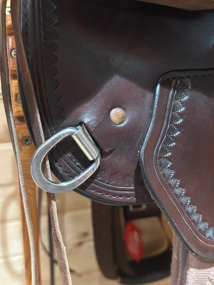 16” Circle Y Omaha Flex2 Western Trail Saddle Model 1554