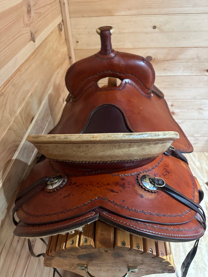 15” Bar B Western Ranch Roper Western Saddle