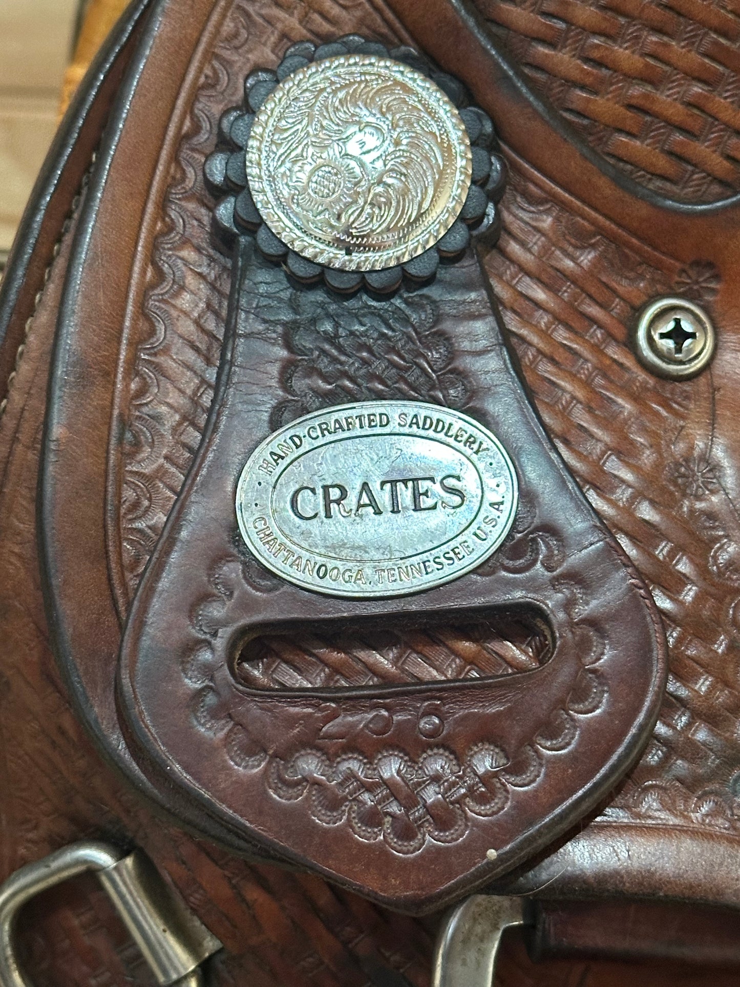 16” Crates A-Fork Slick seat Ranch Western Saddle Model 256