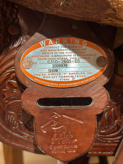 16” Circle Y High Horse Western Show Saddle Model 6310