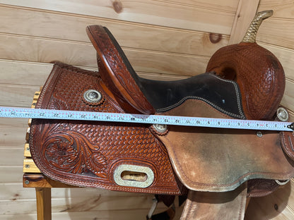 14.5” McKinneys Pro Series Barrel Racing Western Saddle