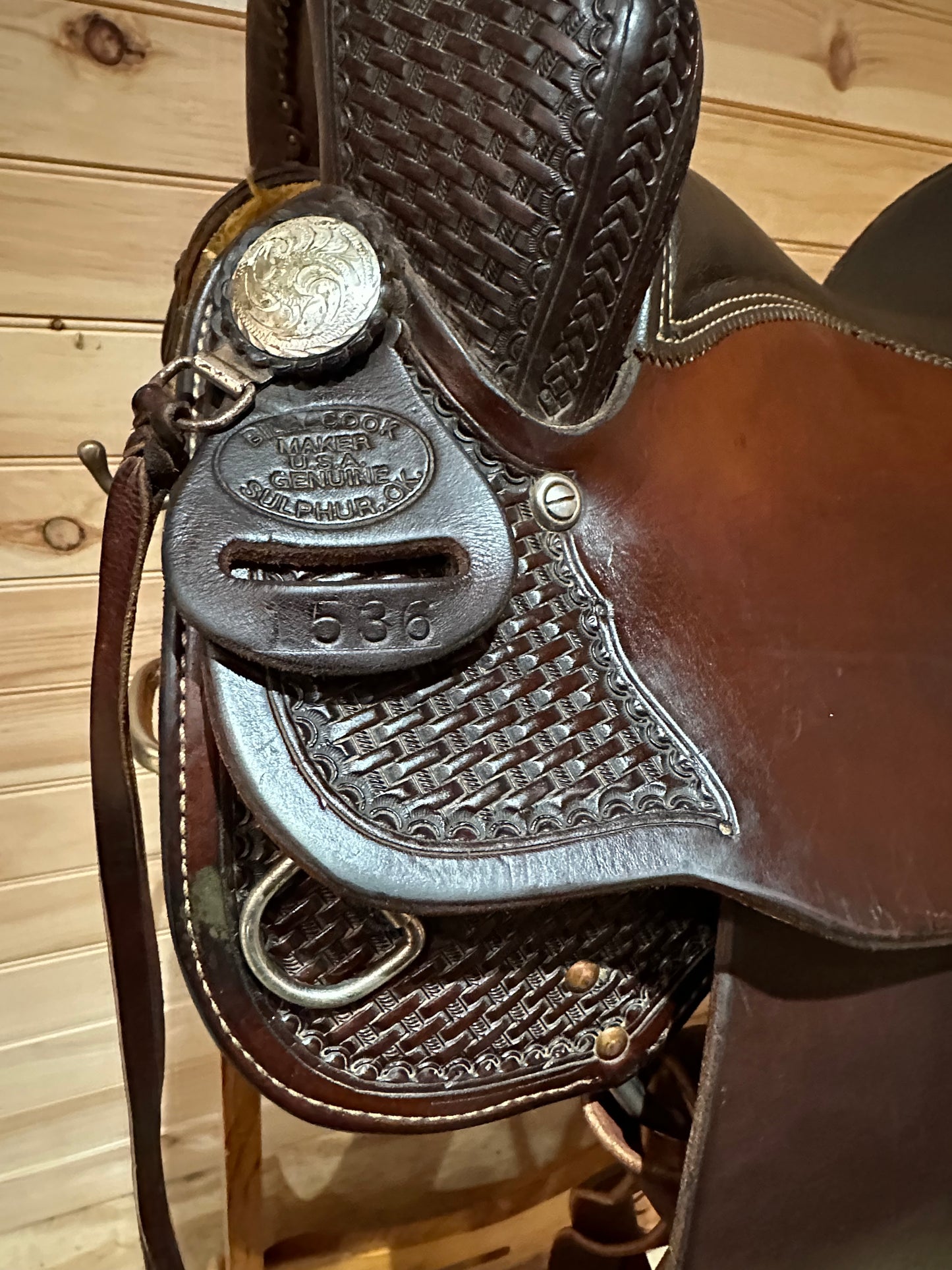 16” Billy Cook Maker Western Trail Saddle Model 1536