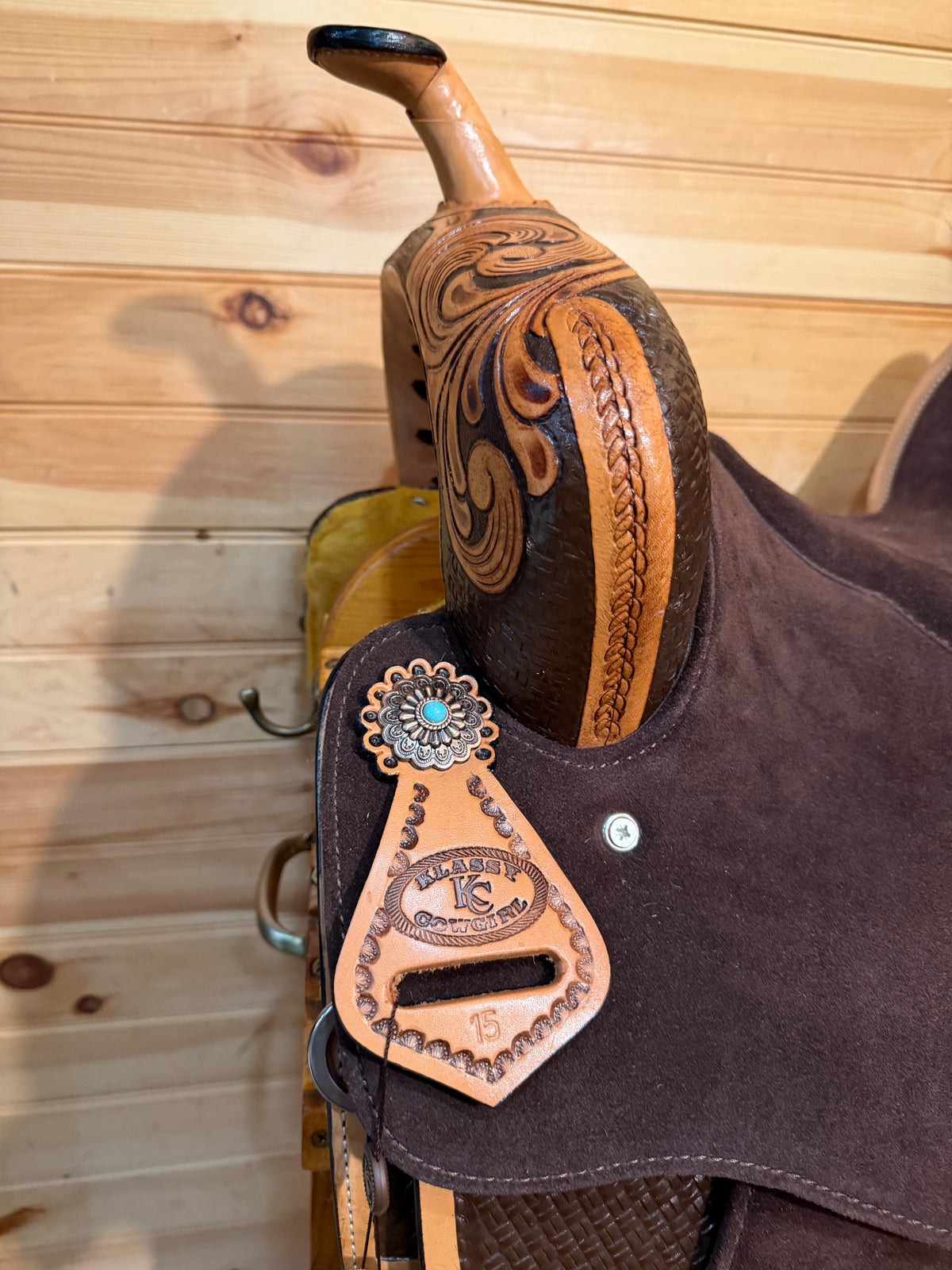 15” Klassy Cowgirl Turquoise Royale Barrel Racing Saddle - Limited Edition
