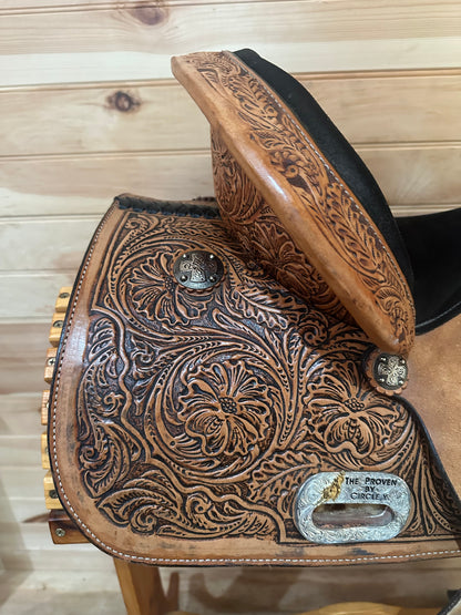 14” Circle Y The Proven Mansfield Western Barrel Saddle Model 6221 (2021 Year)