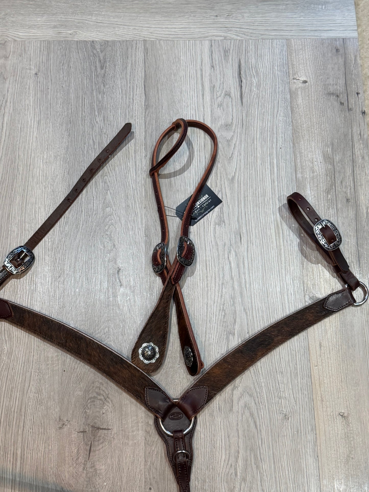 Jeremiah Watt Cowhide Breast Collar – Premium Amish Leather by Spur Creek Tack