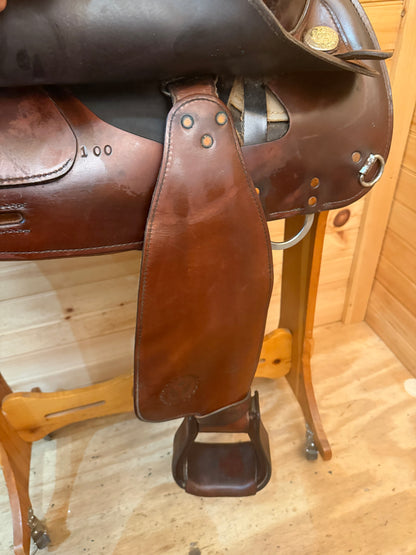 16” Circle Y Mojave Flex-Lite Arabian Western Trail Saddle Model 1561