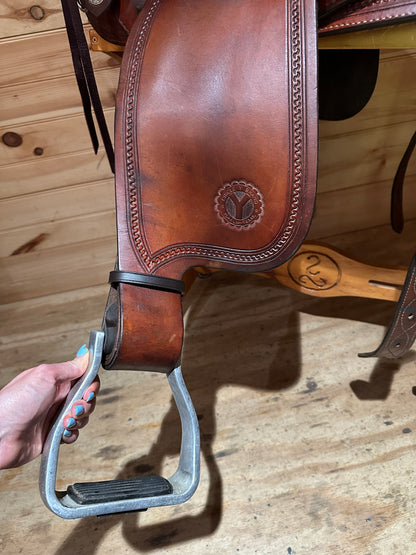 18” Circle Y All-Around Ranch Roper Western Saddle Model 1124