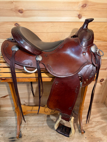 16” RW Bowman B-Light Western Ranch Trail Saddle Model 9416