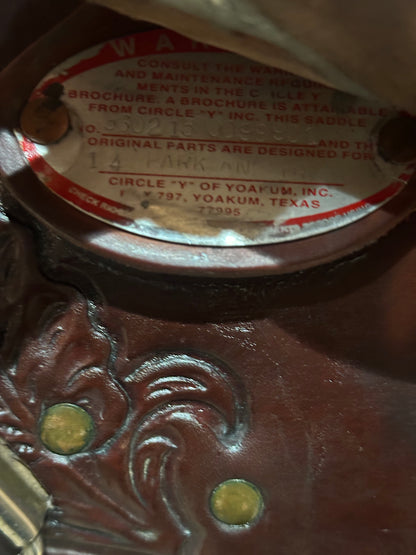 15” Circle Y Park & Trail Western Saddle Model 3607