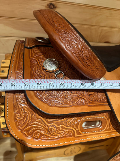 17” Circle Y High Horse Mineral Wells Western Trail Saddle Model 6812