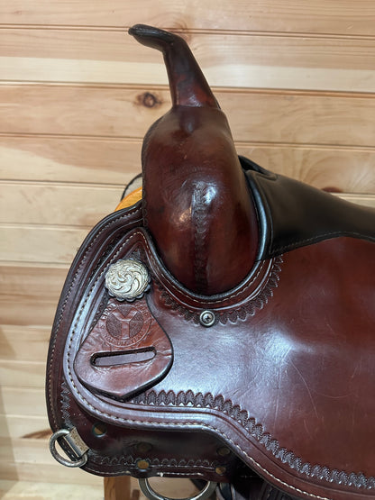 17” Circle Y Topeka Flex-Lite Western Trail Saddle Model 1551