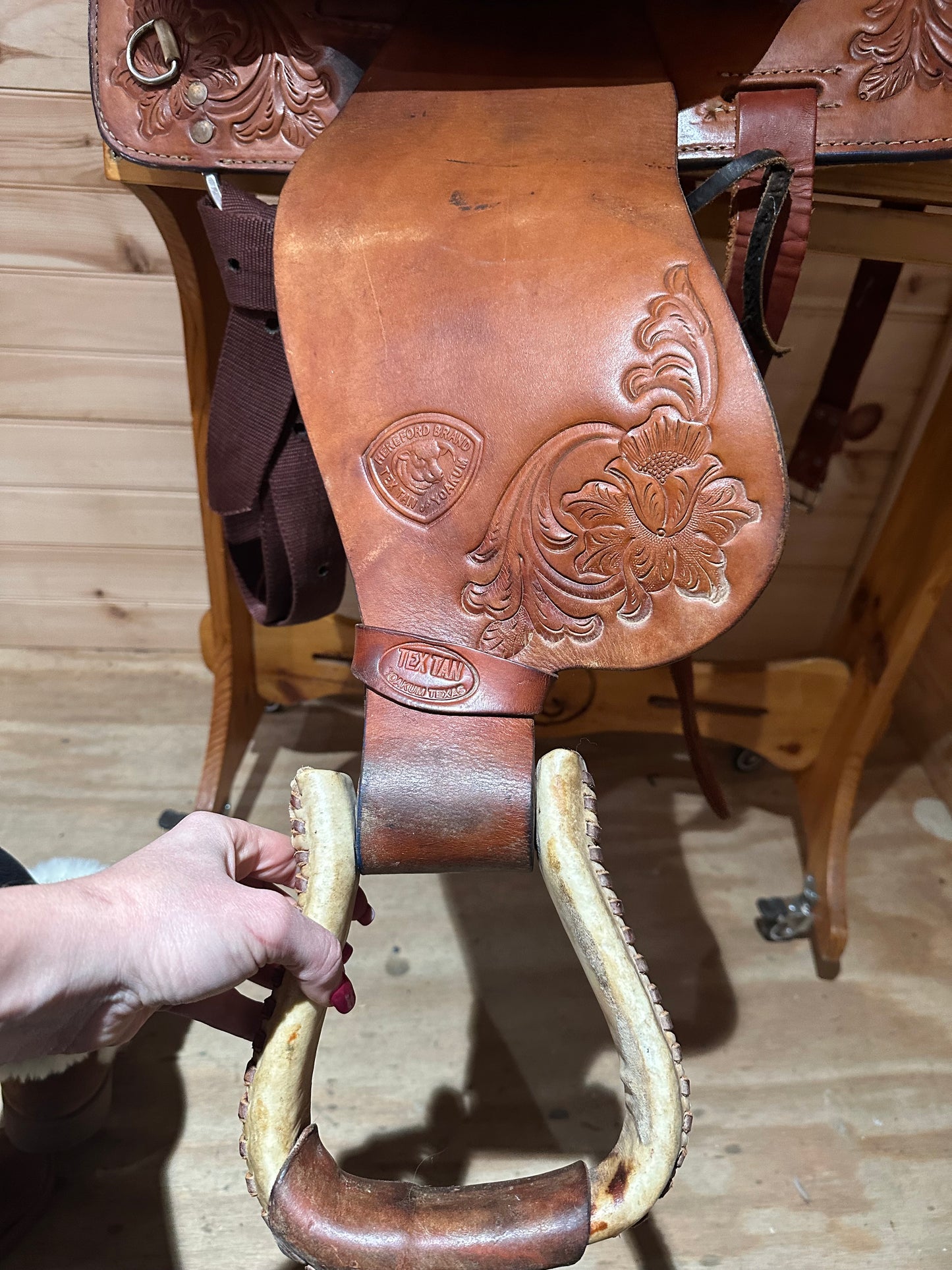 14” Tex Tan Hereford Youth Barrel Racing Western Saddle Model 08-81020N4