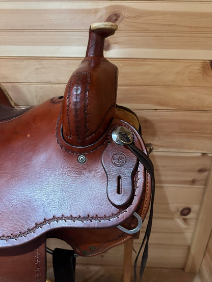 15” Bar B Western Ranch Roper Western Saddle