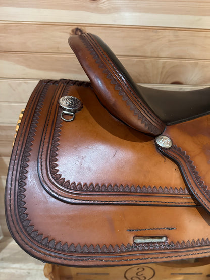 16” Circle Y Topeka Flex-Lite Western Trail Saddle Model 1551