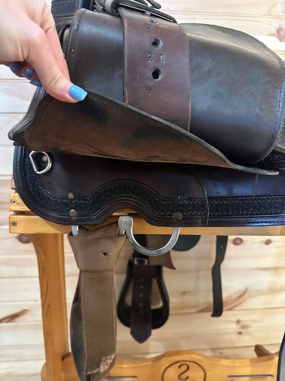 15” Circle Y Arabian Trail Saddle Model 2141