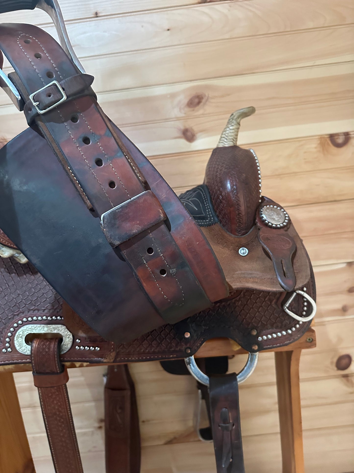 15” Billy Cook Maker Sulphur, OK Barrel Racing Saddle Model 1530