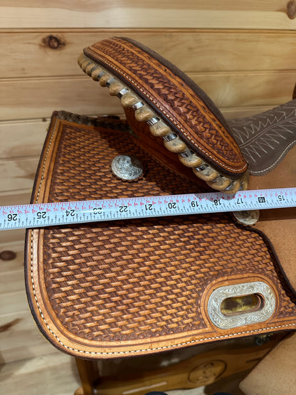 15” Billy Cook Maker Sulphur,OK Barrel Racing Saddle Model 1901