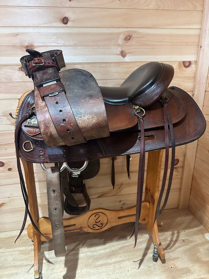 17” Big Horn Double Comfort Flex Western Trail Saddle Model 1658