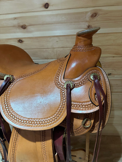 16” American Saddlery Mastercraft Wade Roper Western Saddle Model 122