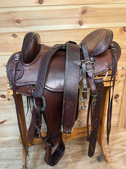 15” Clinton Anderson Aussie Stock Saddle by Martin Saddlery