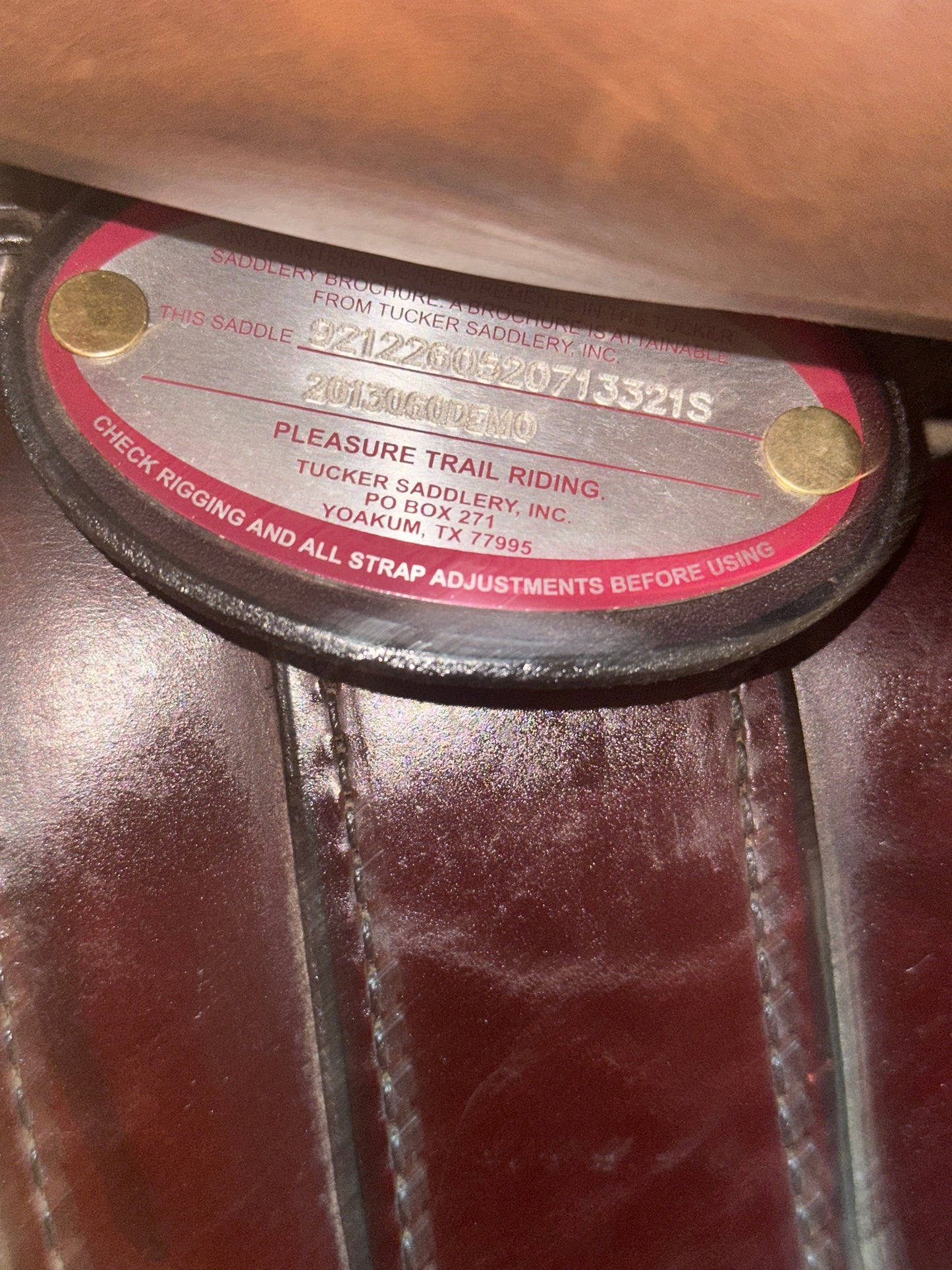 15.5” Tucker High Plains Western Trail Saddle Model 260