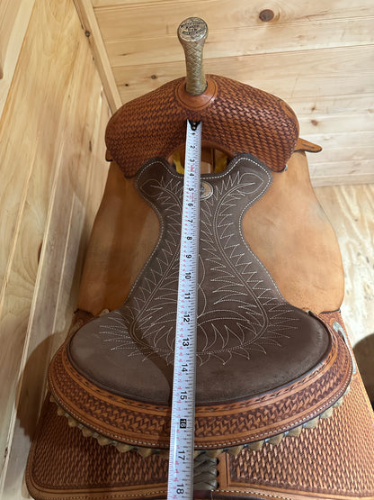 15” Billy Cook Maker Sulphur,OK Barrel Racing Saddle Model 1901
