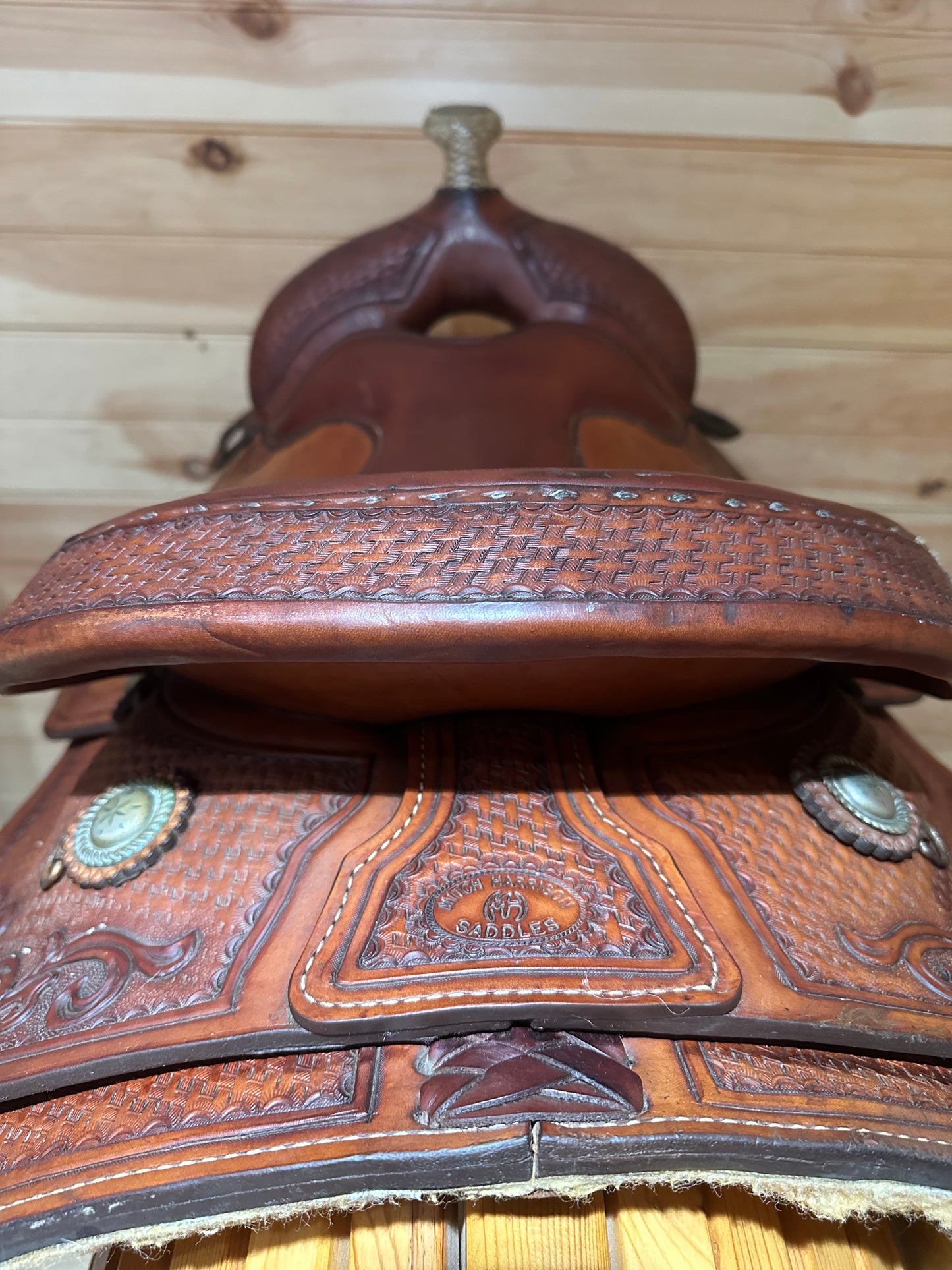16” Mitch Harrison Custom Maker Western Reining Saddle