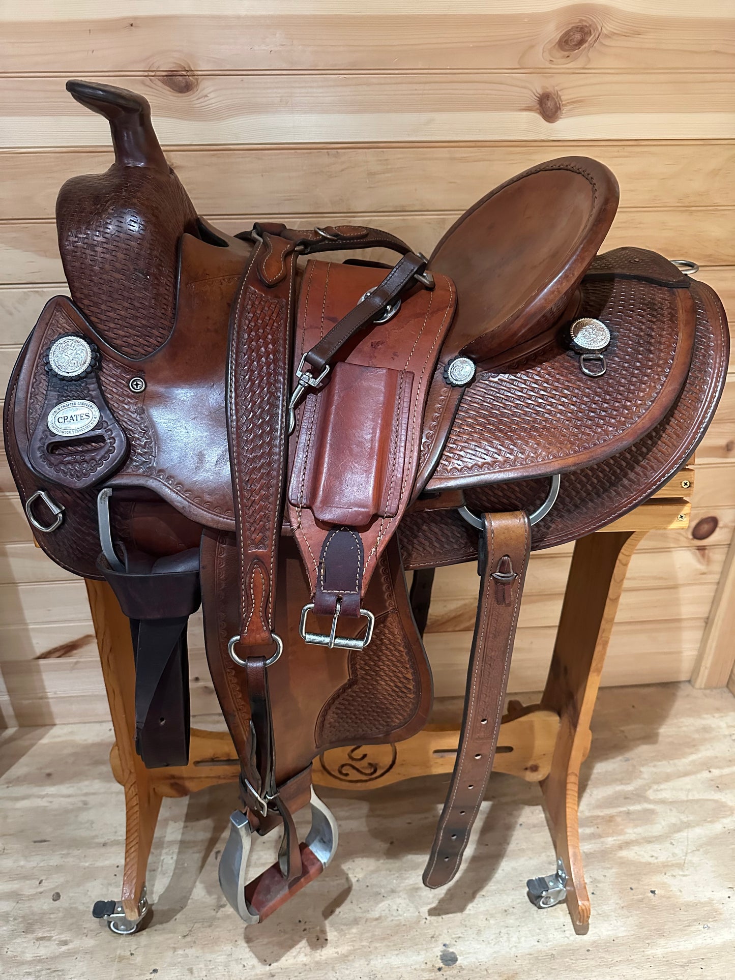 16” Crates A-Fork Slick seat Ranch Western Saddle Model 256