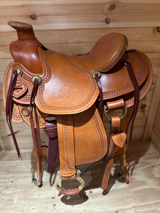 16” American Saddlery Mastercraft Wade Roper Western Saddle Model 122