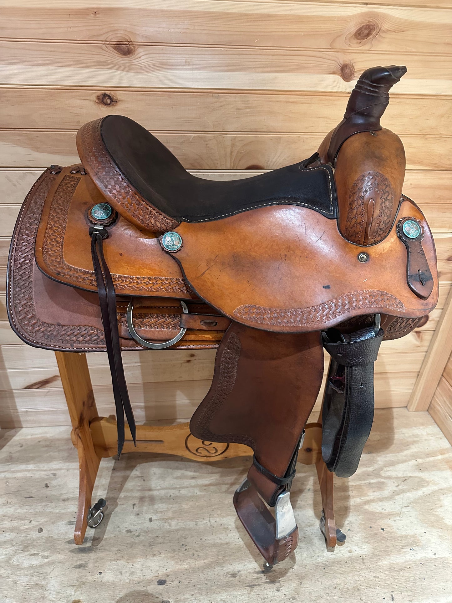 16” Nathan Lamb Roper Western Saddle Model 1601