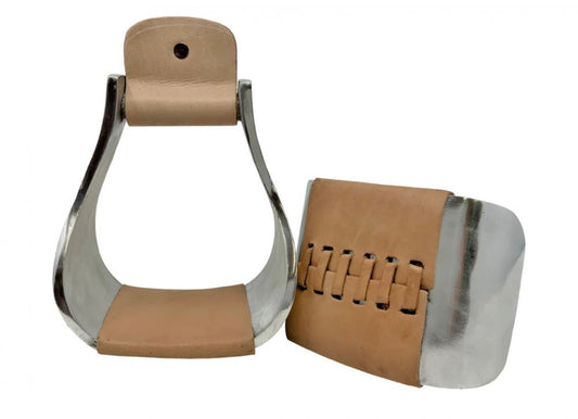 Showman Wide Aluminum Bell Stirrups