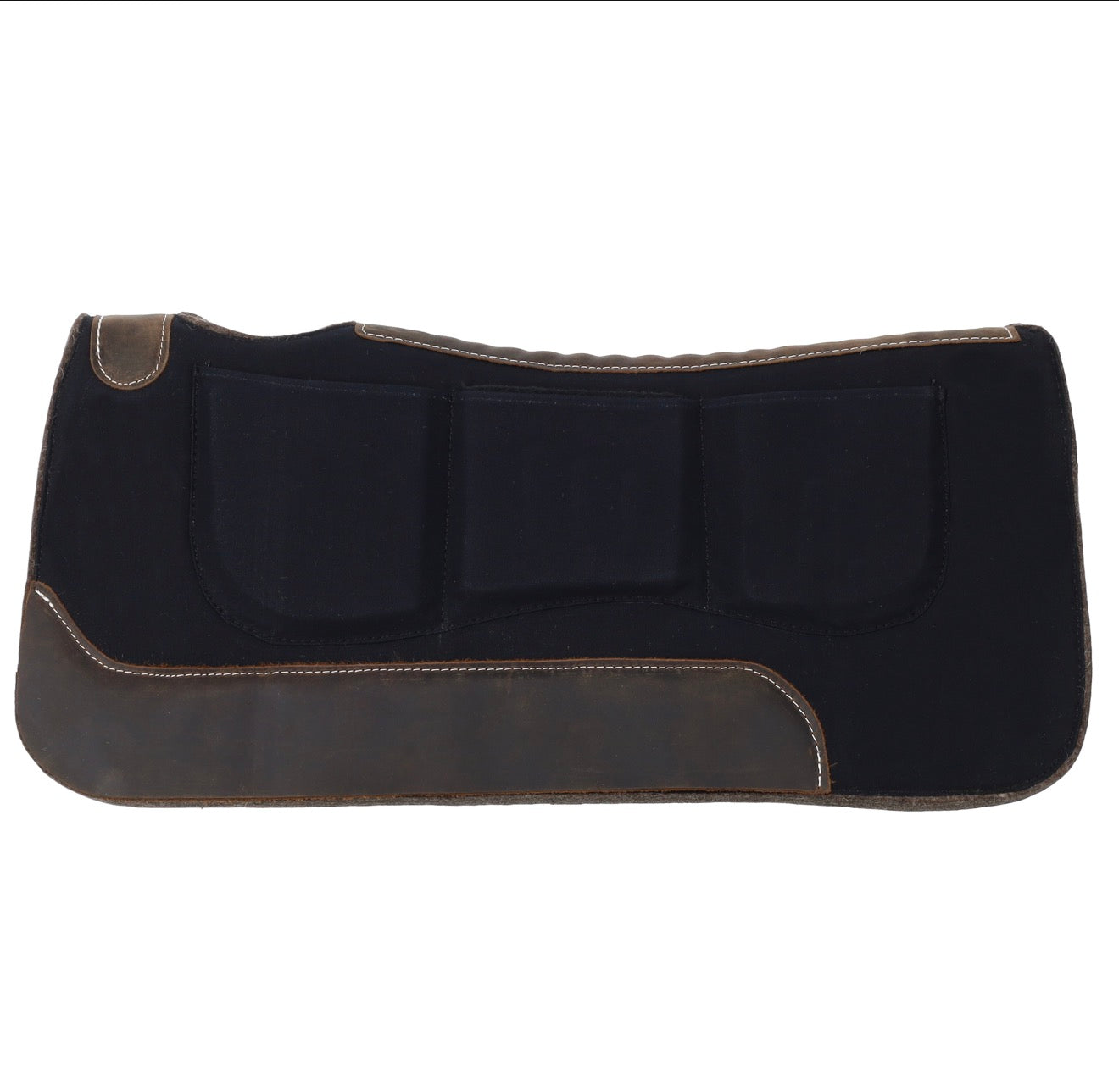 31" x 32" Contoured Shim Mohair Wool Bottom Saddle Pad