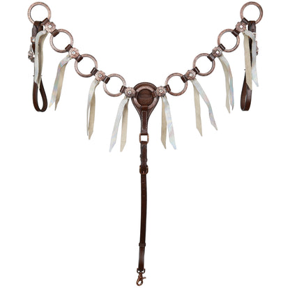 Showman Frosted Halo One Ear Headstall and Breastcollar Set