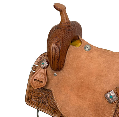 16” Double T Daisy Drifter Barrel Style Saddle Western Saddle