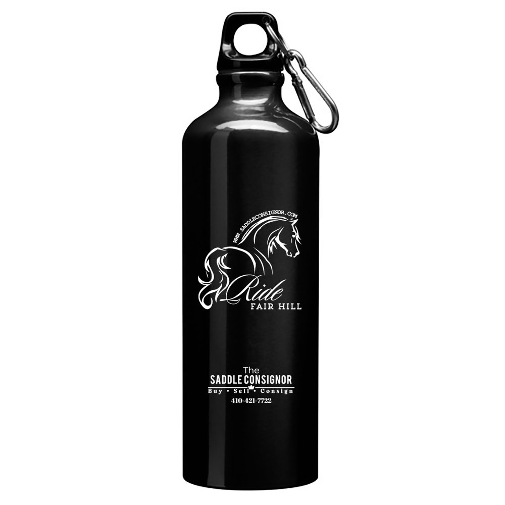 “Ride Fair Hill” Aluminum Sports Water Bottle – 26 oz.